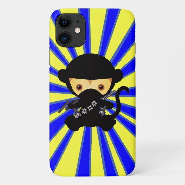 Kawaii Ninja Monkey Case-Mate iPhone Case (Back)
