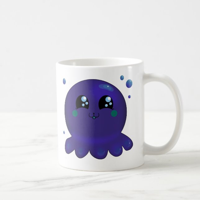 Kawaii Octopus Coffee Mug (Right)