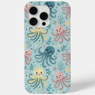Kawaii Octopus Pattern iPhone 15 Pro Max Case