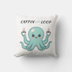 Kawaii Octopus Pillow – Caffin Loop Coffee Vibes