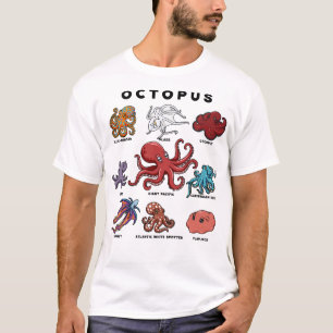 Kawaii Octopuses of the World T-Shirt