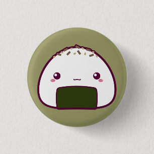 Kawaii Onigiri 3 Cm Round Badge