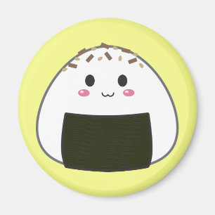 Kawaii "Onigiri" Rice Ball with Toppings Magnet