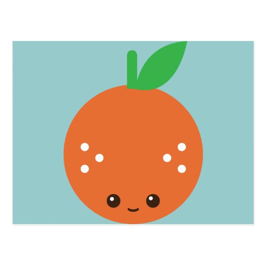 Kawaii Orange Postcard