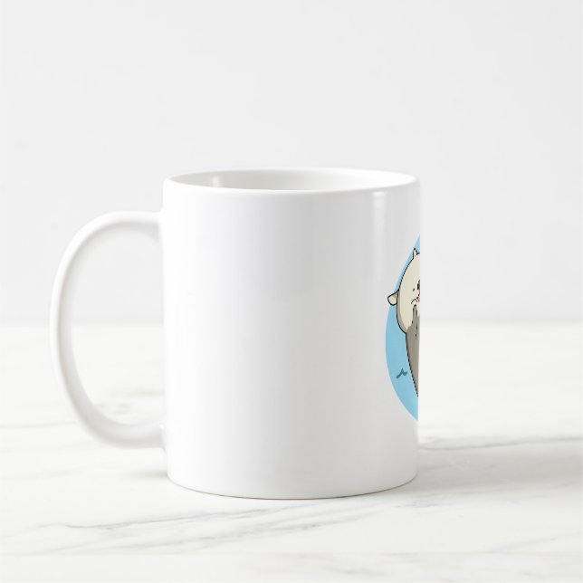 Kawaii Otter Coffee Mug (Left)