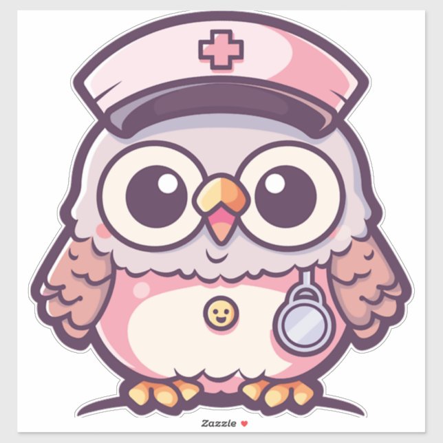 Kawaii Owl as a Nurse  (Sheet)