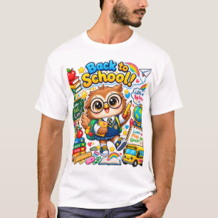 Kawaii Owl Back to School T-Shirt
