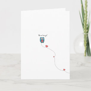 Kawaii Owl Pun Valentine Card