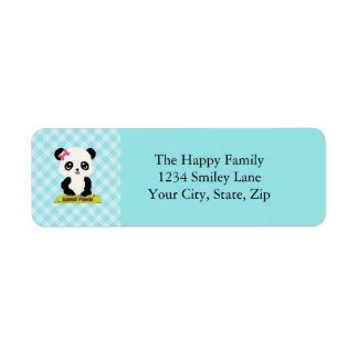 Kawaii Panda Address Labels