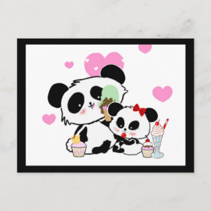 Kawaii Panda Bear Funny Cute Named Gifts Postcard