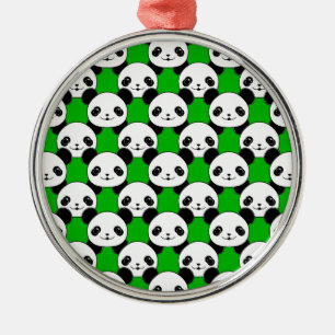 Kawaii Panda Bear Pattern Metal Tree Decoration