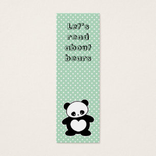 Kawaii panda bookmark