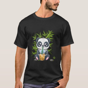 Kawaii Panda Bubble Boba Tea Otaku Japanese Anime  T-Shirt