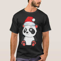 Kawaii Panda Christmas Santa Hat Xmas Bear Girls W