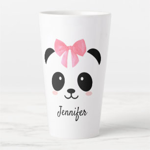 Kawaii panda cute personalised latte mug