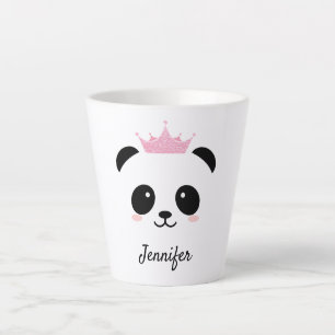 Kawaii panda cute queen personalised latte mug