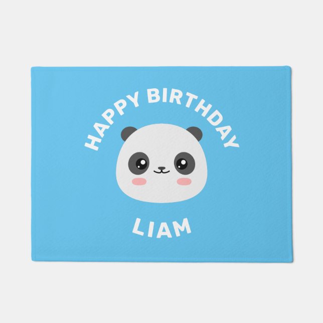 Kawaii Panda Doormat (Front)