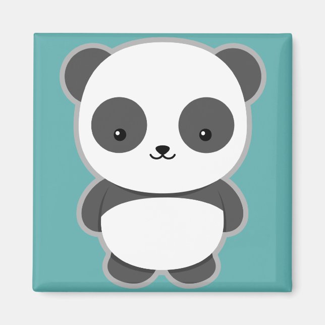Kawaii Panda Magnet (Front)