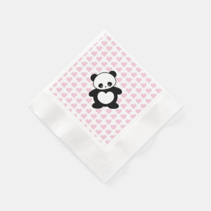 Kawaii panda napkin