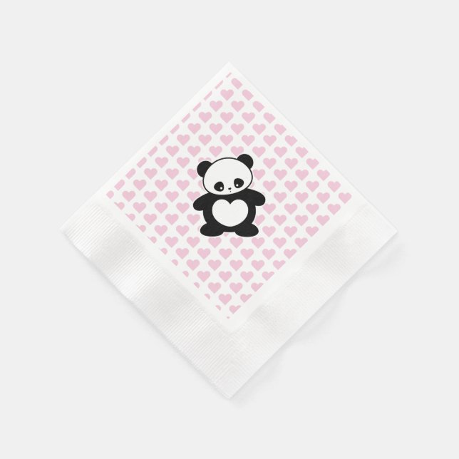 Kawaii panda napkin (Corner)