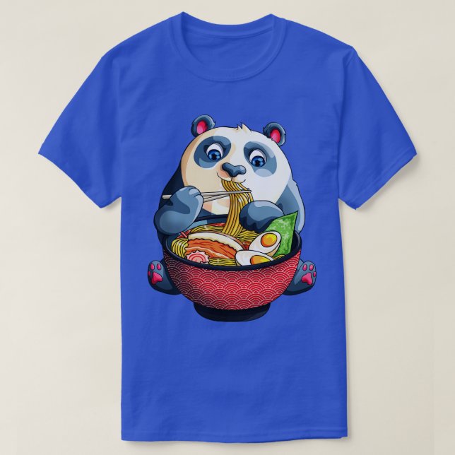 Kawaii Panda Noodles Cute  Panda Ramen Otaku Weeab T-Shirt (Design Front)