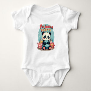 Kawaii Panda Pajama Party Cosy Sleepover Aesthetic Baby Bodysuit