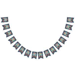 Kawaii Panda Pajama Party Cozy Sleepover Aesthetic Bunting