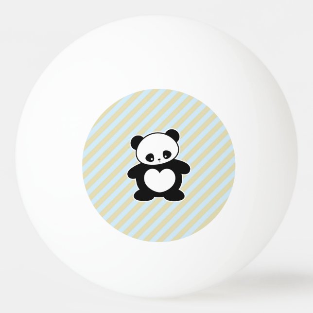 Kawaii panda ping pong ball (Front)