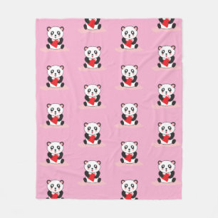 Kawaii Panda Plush Blanket for Children