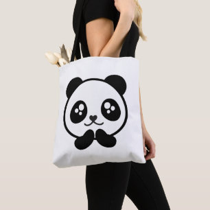 Kawaii Panda Tote Bag