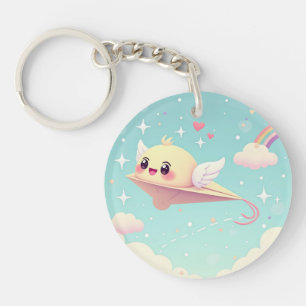 Kawaii Paper Aeroplane Keychain