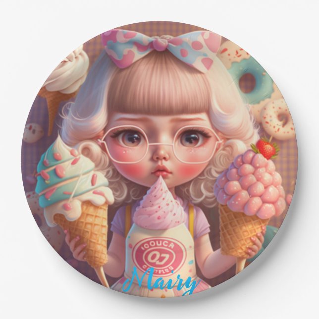 Kawaii       paper plate (Front)