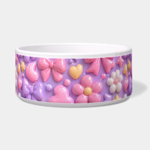 Kawaii Pastel Bows & Hearts Seamless Pattern