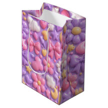 Kawaii Pastel Bows & Hearts Seamless Pattern