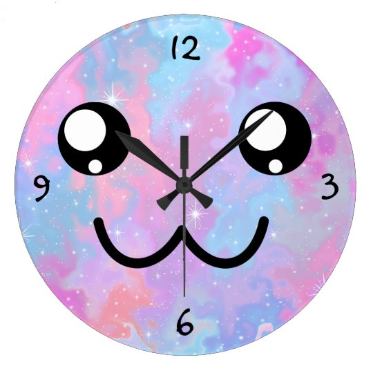 Kawaii Pastel Colorfull Space Background Large Clock Zazzle Com Au Tons of awesome kawaii pastel aesthetic wallpapers to download for free.
