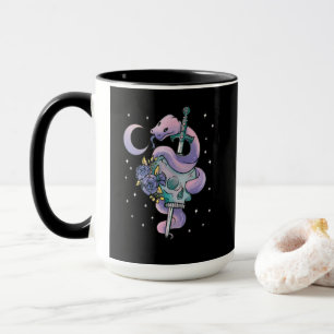 Kawaii Pastel Colors Gothic Cute Goth Snake Mug