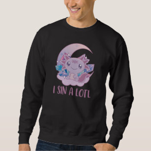 Kawaii Pastel Colours Gothic Cute Goth Axolotl Sweatshirt