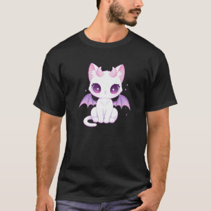 Kawaii Pastel Goth Creepy Cute Witchy Demon Winged T-Shirt