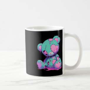 Kawaii Pastel Goth Creepy Cute Witchy Zombie Bear  Coffee Mug