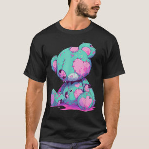 Kawaii Pastel Goth Creepy Witchy Zombie Teddy Bear T-Shirt