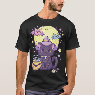 Kawaii Pastel Goth Cute Creepy Halloween Black T-Shirt