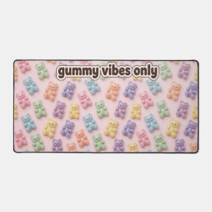 Kawaii Pastel Gummy Bear Desk Mat Candy Core Cute