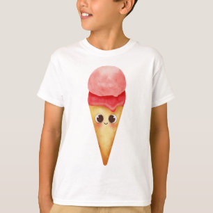 Kawaii Pastel Ice Cream Cone – Cute Dessert  T-Shirt