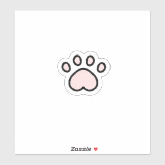 Kawaii Pastel Pink Cat Paw
