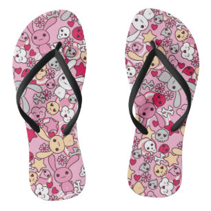 Kawaii pattern thongs