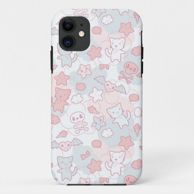 kawaii pattern with doodle Case-Mate iPhone case (Back)