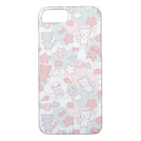 kawaii pattern with doodle