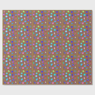  kawaii pattern  wrapping paper