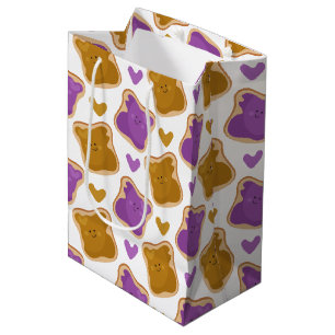 Kawaii PBJ Pattern Medium Gift Bag