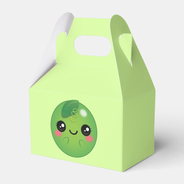 Kawaii Pea Favour Box (Front Side)